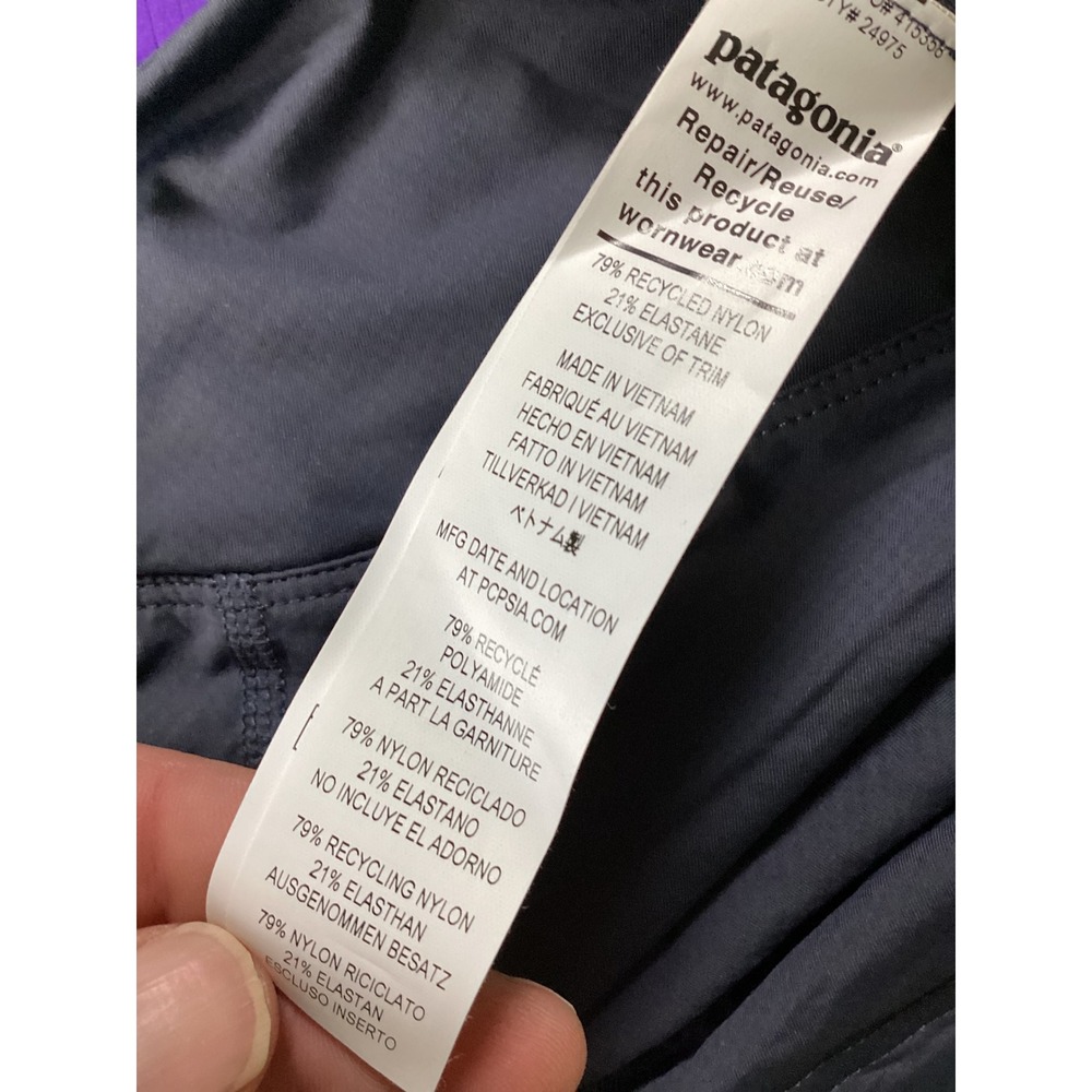 Patagonia Endless Ride Liner Shorts Womens Medium Smolder Blue Padded MTB 24975 - Picture 5 of 6